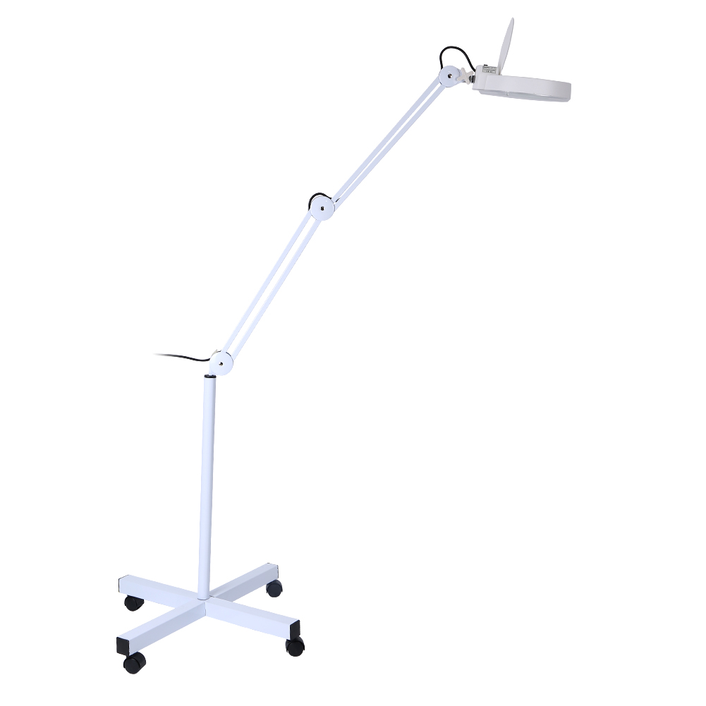 Magnifying LED Floor Lamp with Stand Flexible Adjustable Height Cold Light Reading Medical US