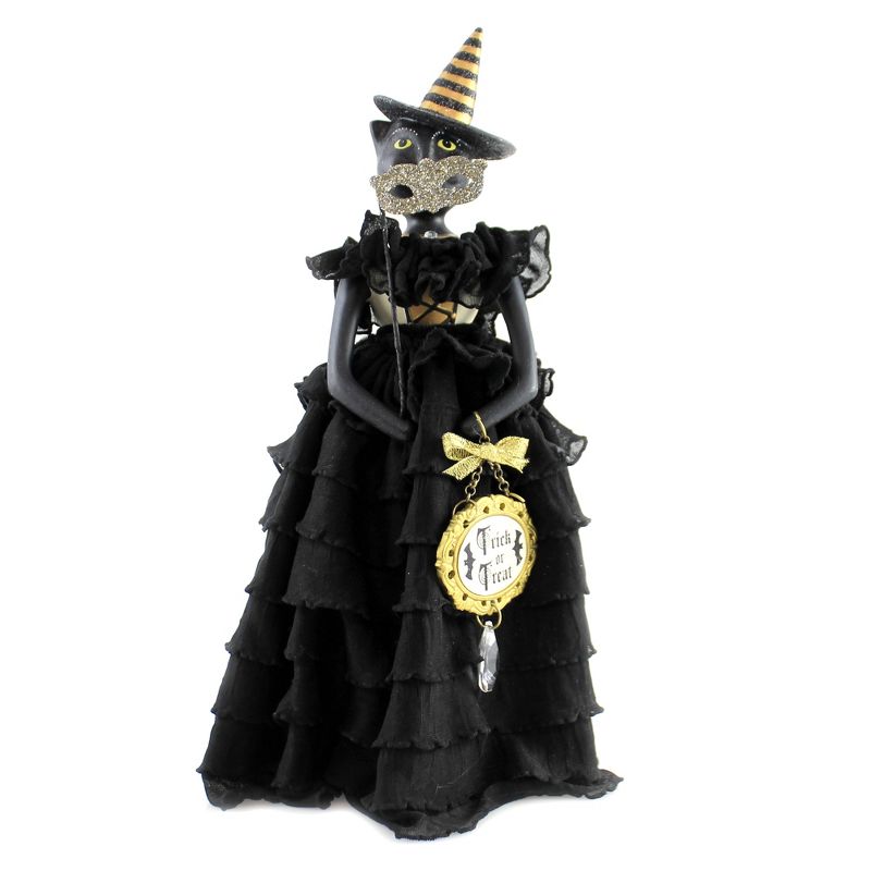 Heather Myers 11.25" Mabel Black Cat Halloween Party  -  Decorative Figurines