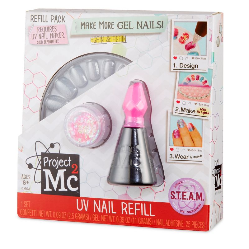 Project Mc2 UV Nail Maker DIY Design Kit Refill Light Pink