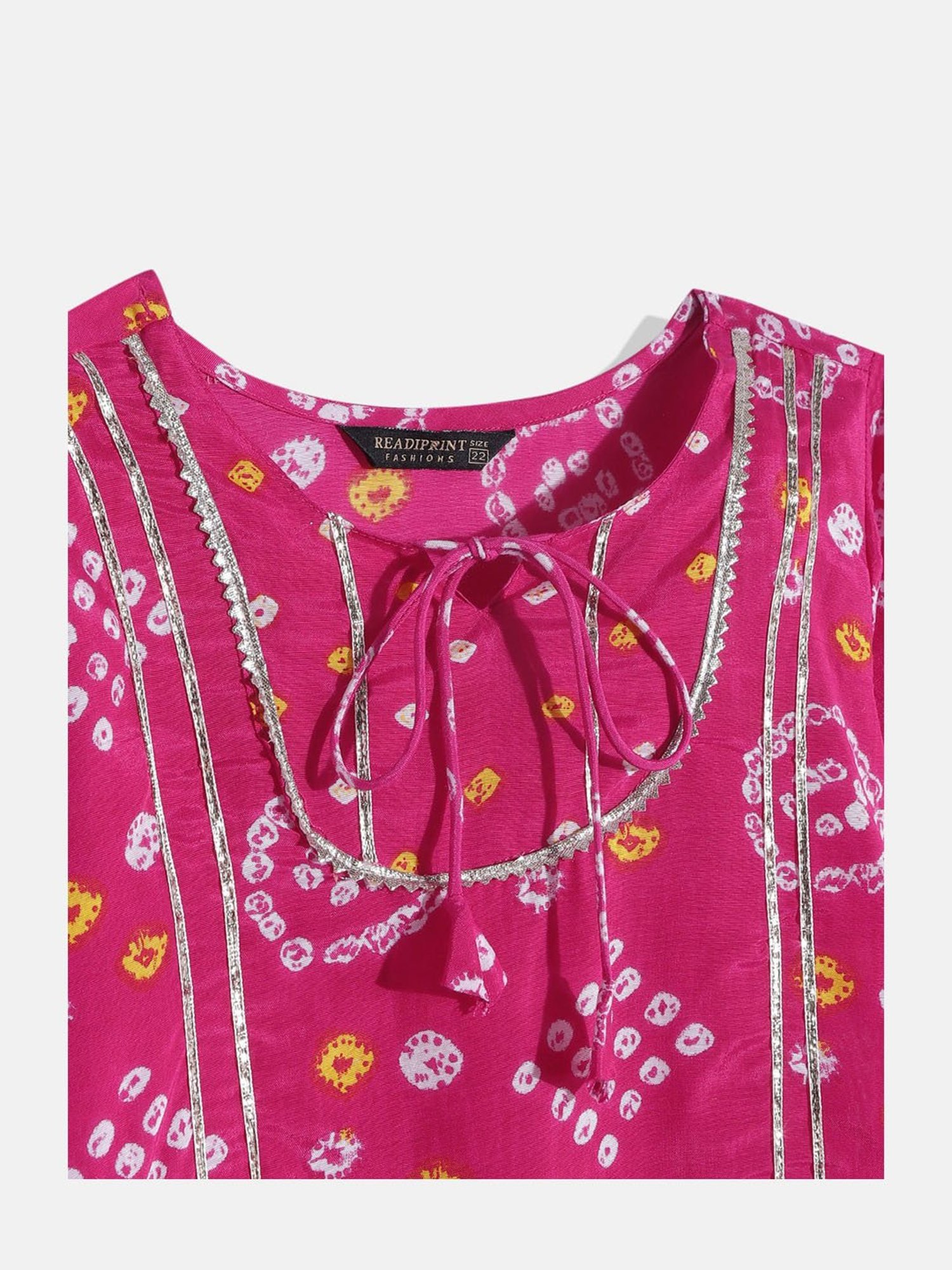 READIPRINT FASHIONS Kids Pink Printed Kurta With Sharara