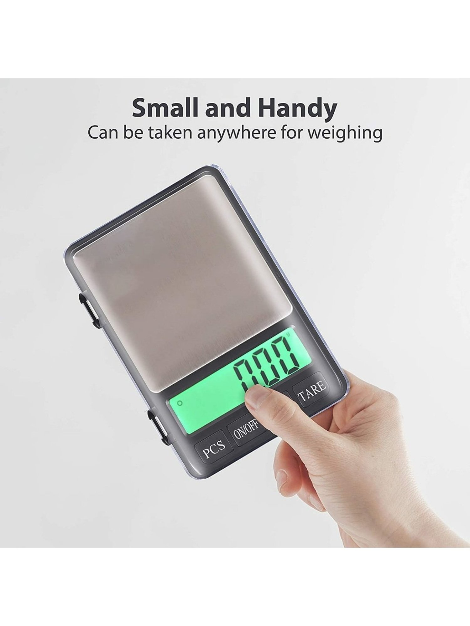 MCP MH-999-21CD 600g x 0.01g Jewellery Digital Weighing Scale (Black and Silver)