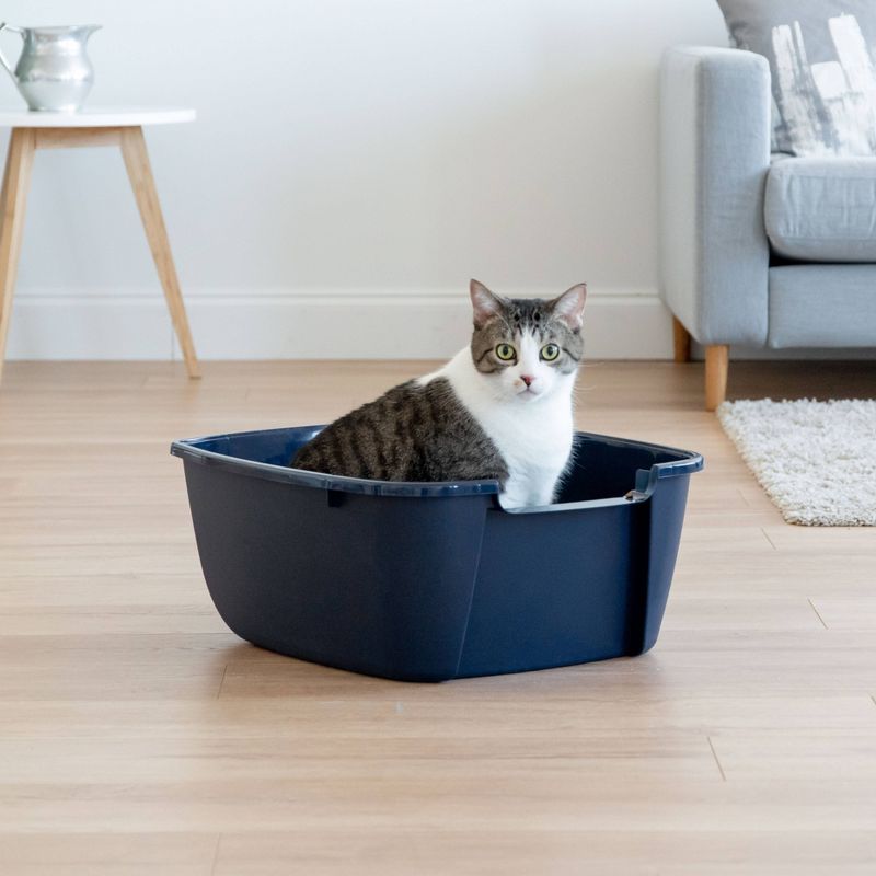IRIS Jumbo Litter Box - Navy
