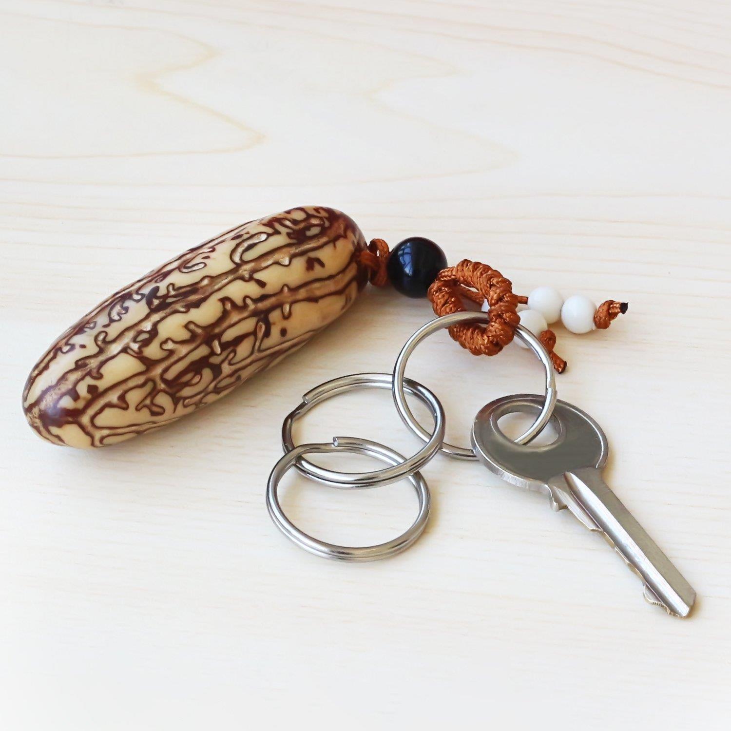 Prudance 100PCS Lead Free Nickel Plated Steel Round Split Ring Key Rings - Bulk Pack of 100-1" 25mm Diameter