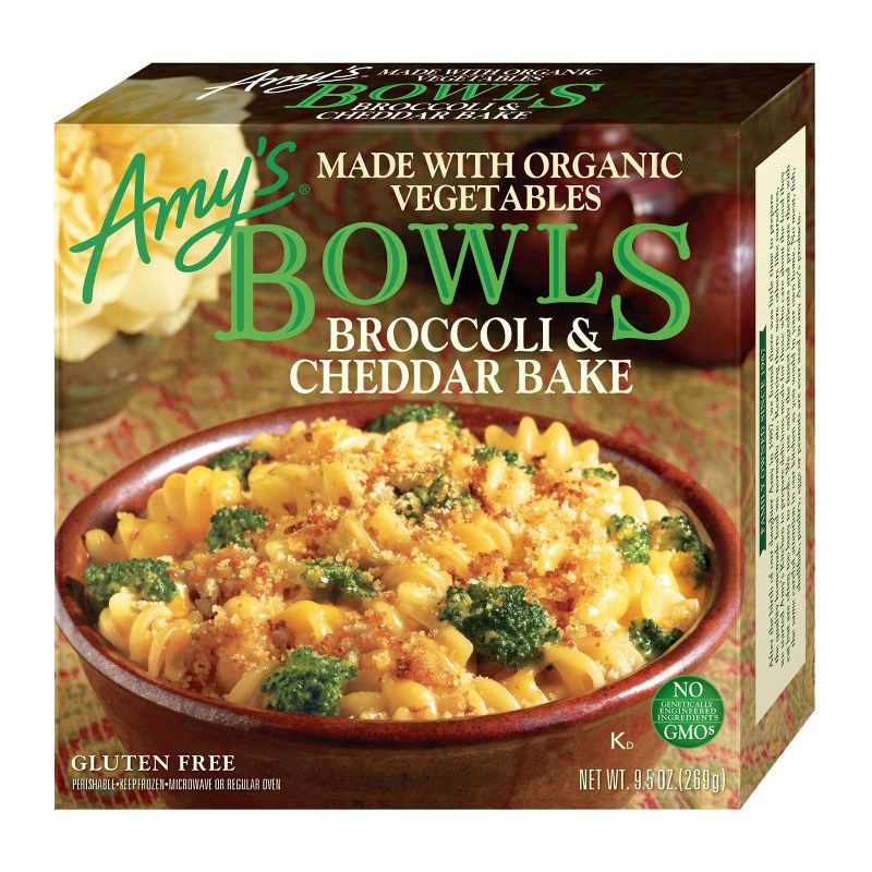 Amy's Broccoli & Cheddar Frozen Bake Meal Bowls  - 9.5oz