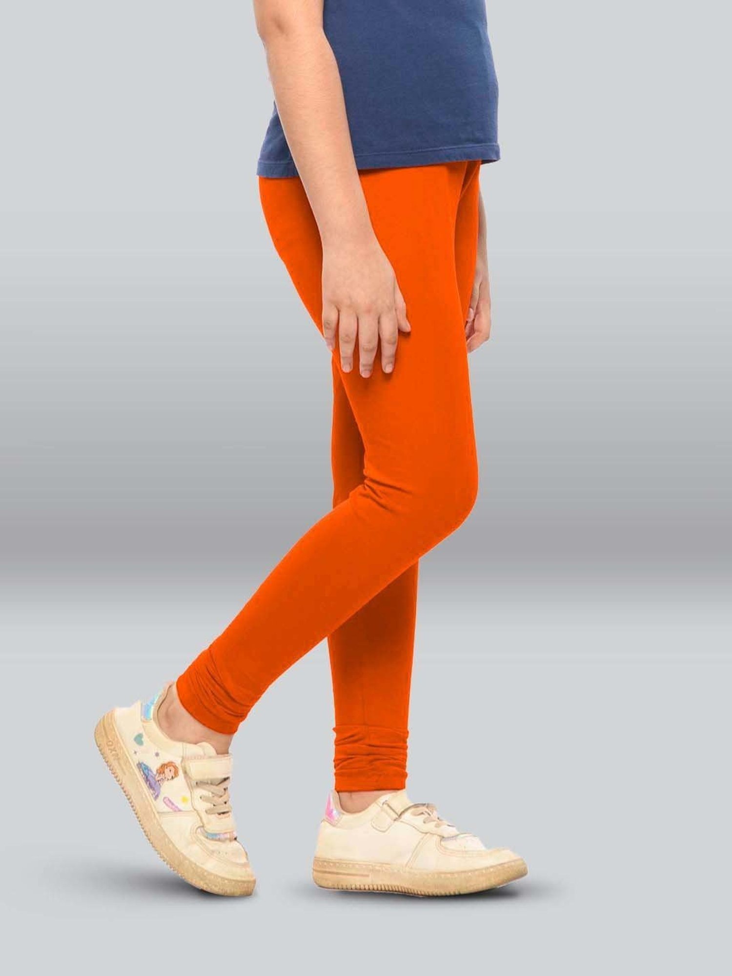 Pantaloons Junior Pink Cotton Embellished Leggings