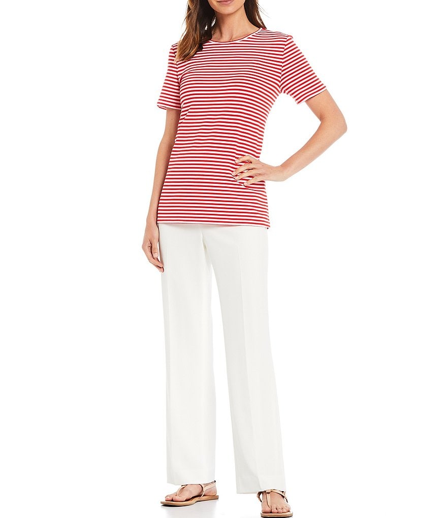 Preston & York Bobbi Striped French Terry Knit Tee