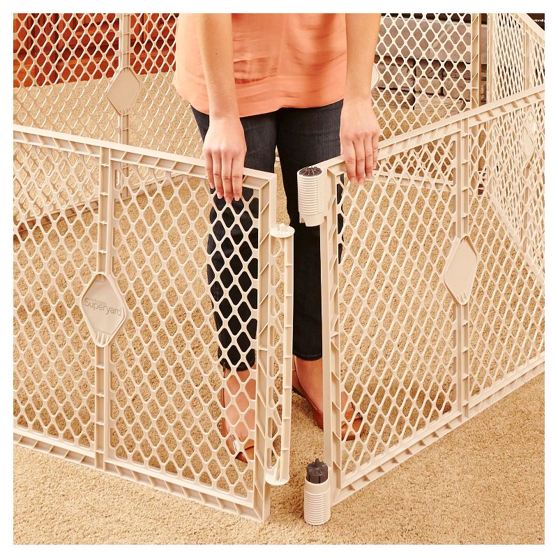 Toddleroo By North States Superyard Indoor Outdoor 8 Panel Freestanding Gate