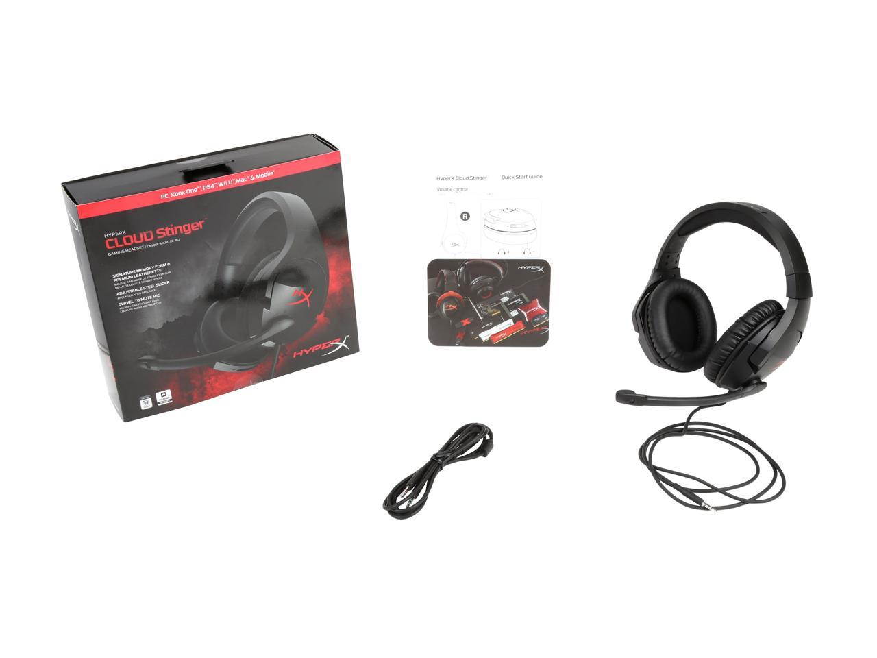HyperX Cloud Stinger Wired Gaming Headset (HX-HSCS-BK/NA)