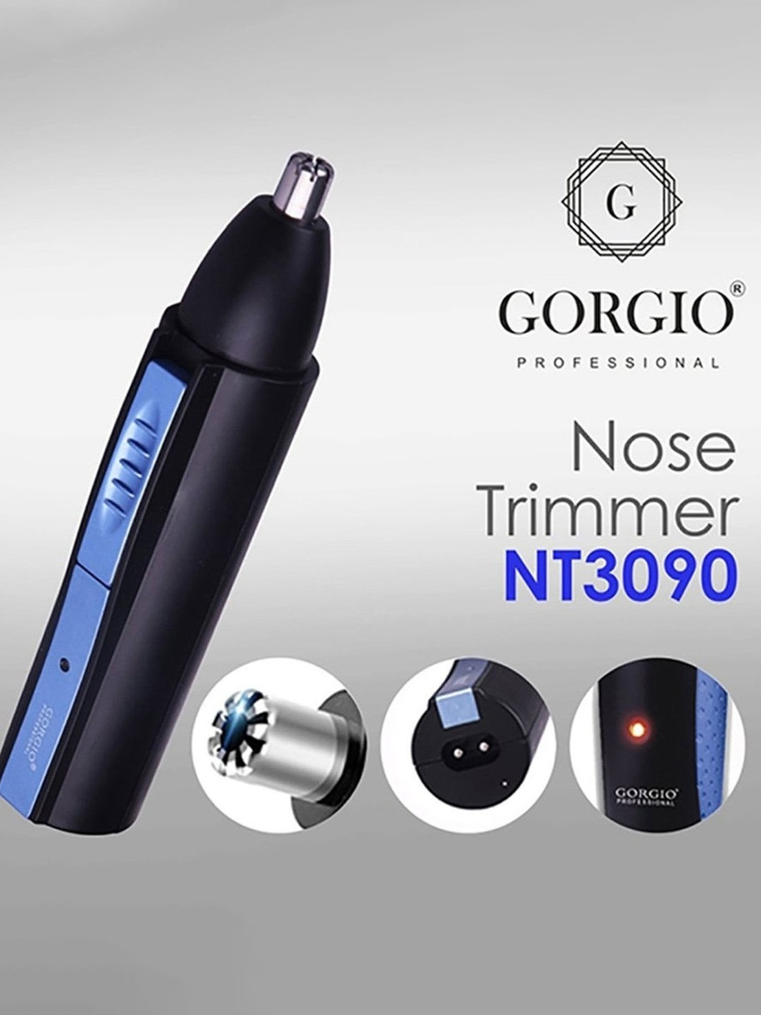 Gorgio Professional NT3090 Nose Trimmer (Blue and Black)