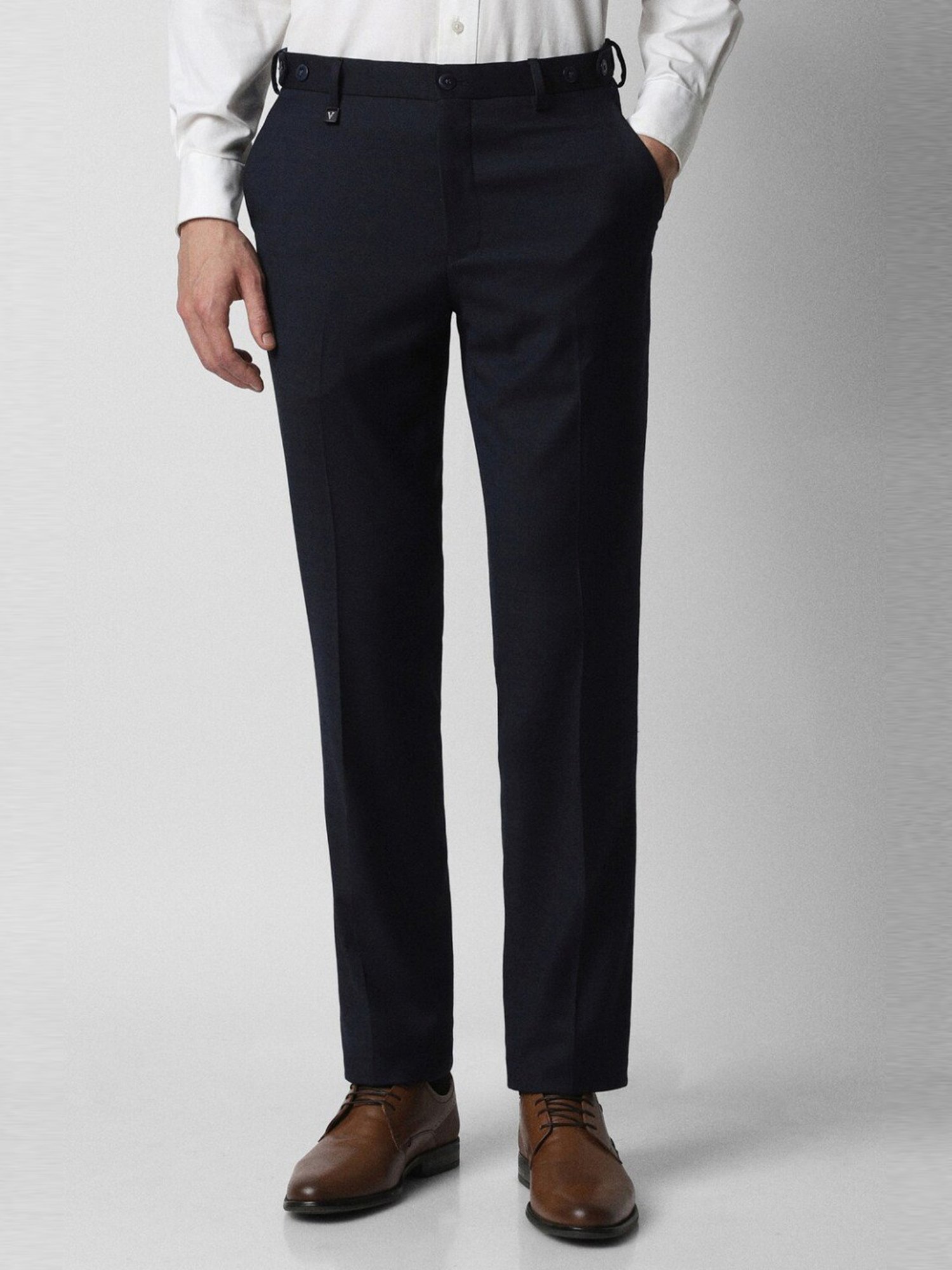 Van Heusen Navy Skinny Fit Trousers