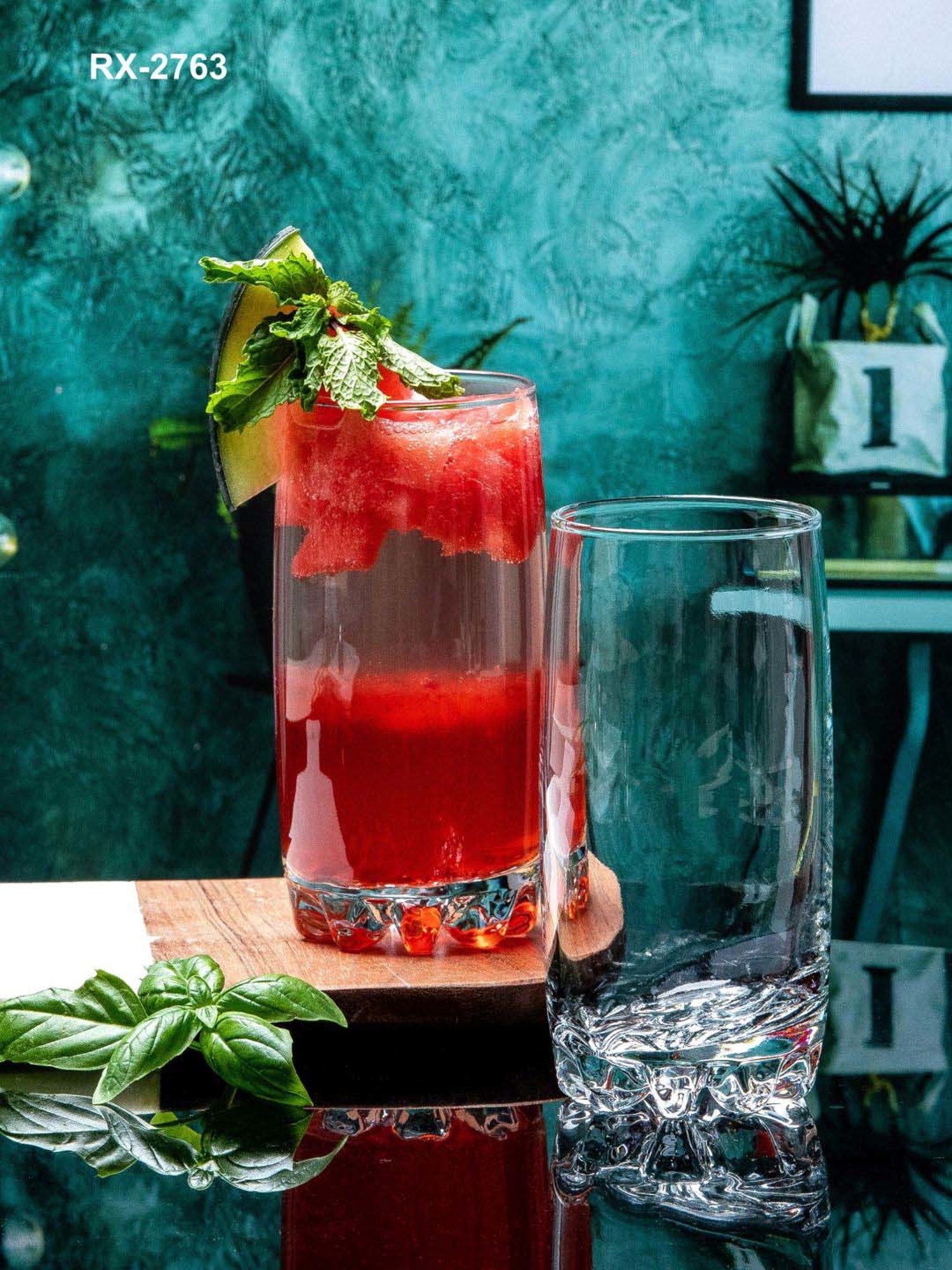 ROXX Transparent Glass Tumbler (0.38 L) - Set of 6