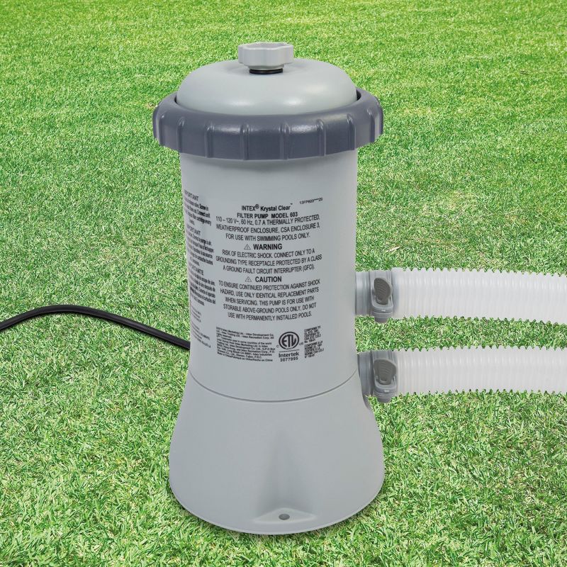 JLeisure Avenli 8 Foot x 25 Inch 2 to 3 Person Capacity Prompt Set Above Ground Kid Inflatable Outdoor Backyard Swimming Pool, Blue