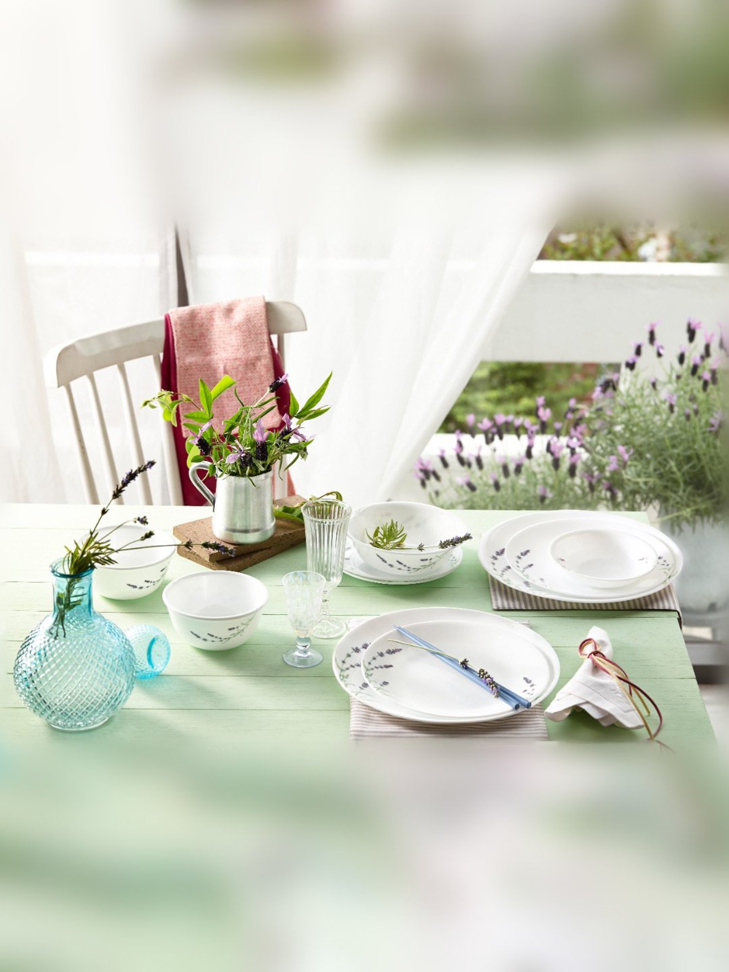 Corelle Asia Lavender Garden 828ml Curry Bowl