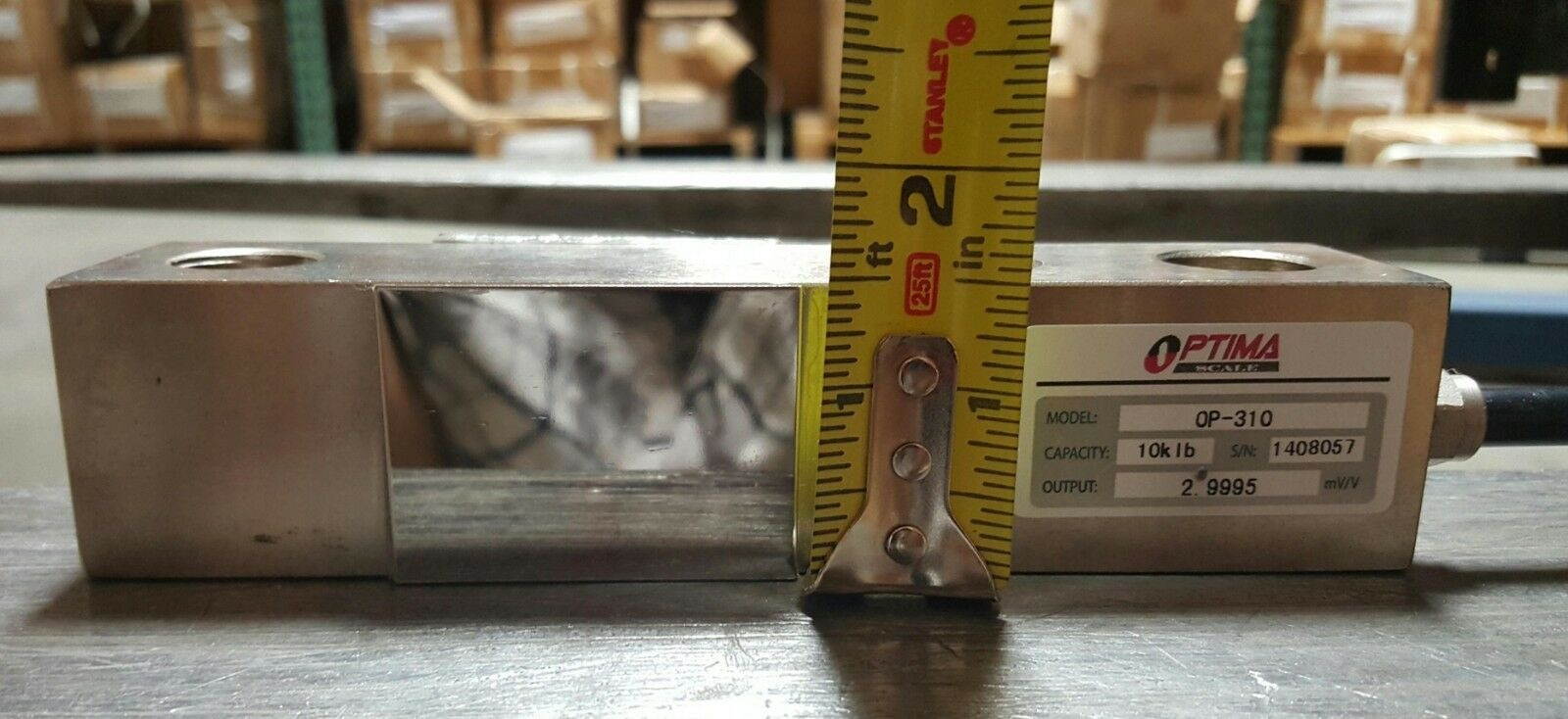 5,000 LB SINGLE ENDED SHEAR BEAM LARGE ENVELOPE LOAD CELL STAINLESS STEEL SCALE