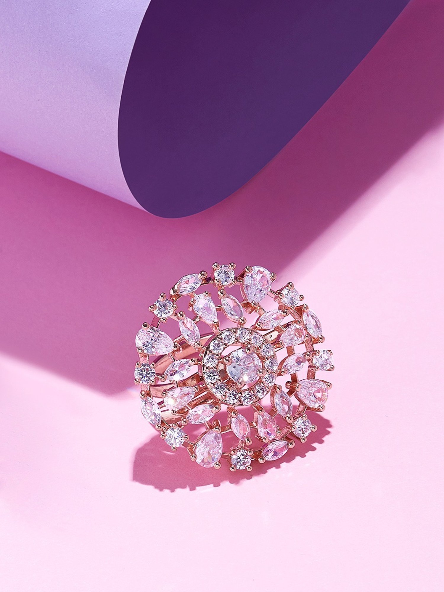 Accessorize London Women's Jewel Embellished Rings Set Of Three White