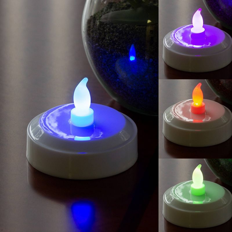 Jumbo Flameless LED Color Changing Tea Light - Sterno Home