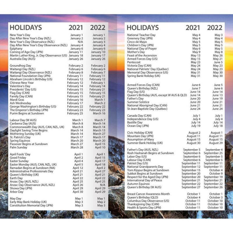 Turner Licensing,  National Parks Photo 2-Year Planner 2021
