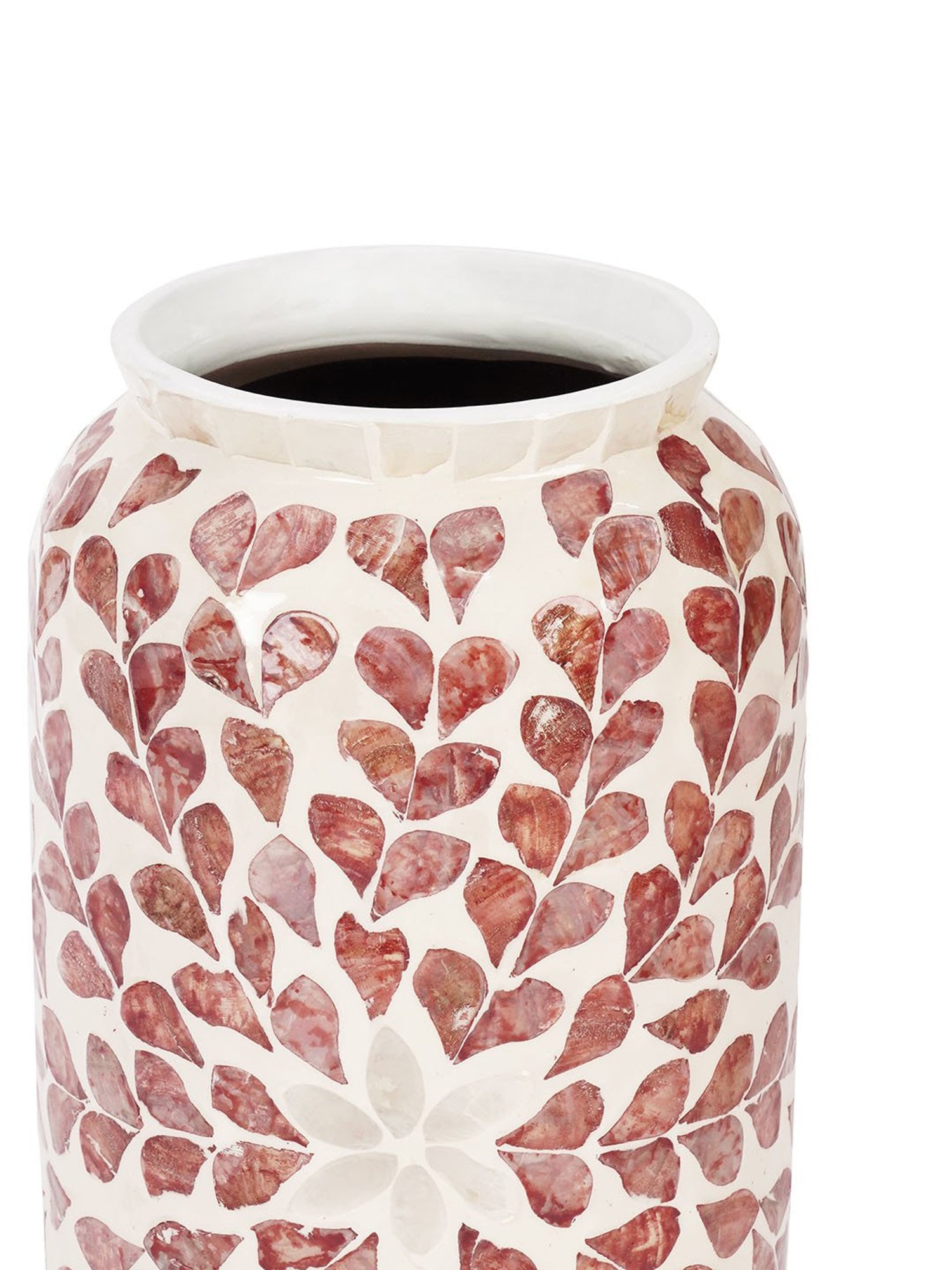 Pure Home and Living Pink Mother of Pearl Vase