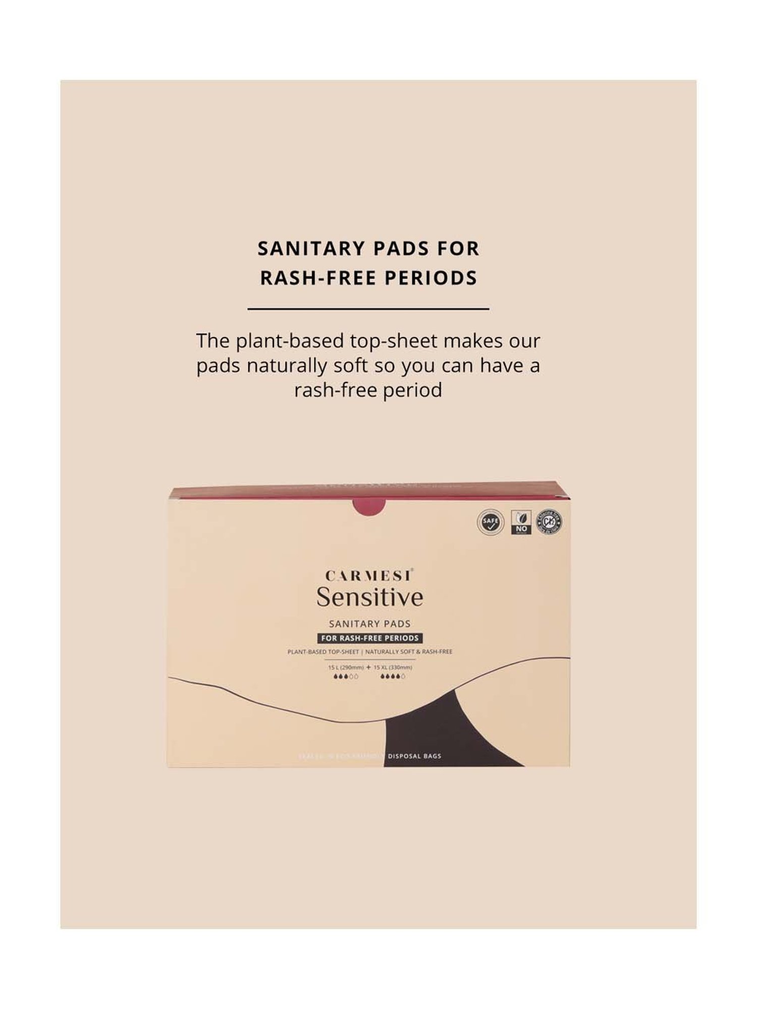 CARMESI Sensitive - 30 Pads - 30 XL