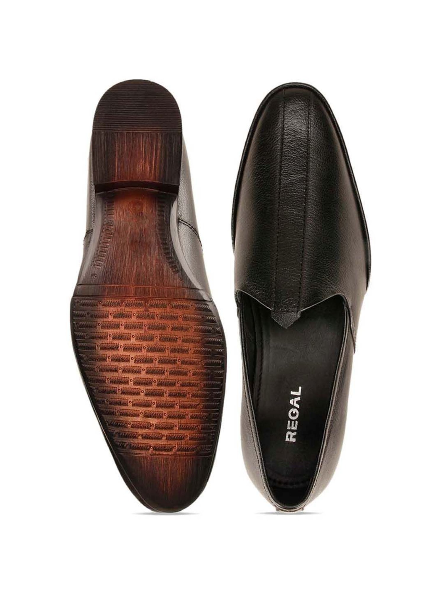 Regal Men's Jet Black Casual Loafers