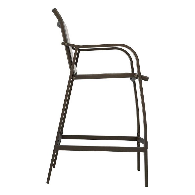 4pc Outdoor Counter Height Bar Stools - Beige - Crestlive Products