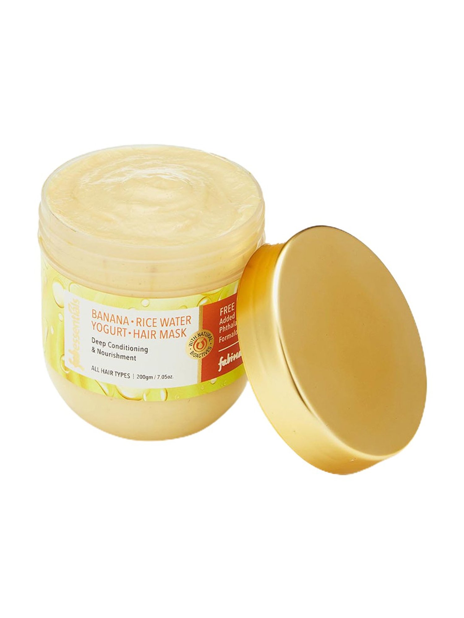 Fabessentials Banana, Rice Water & Yogurt Hair Mask - 200 gm