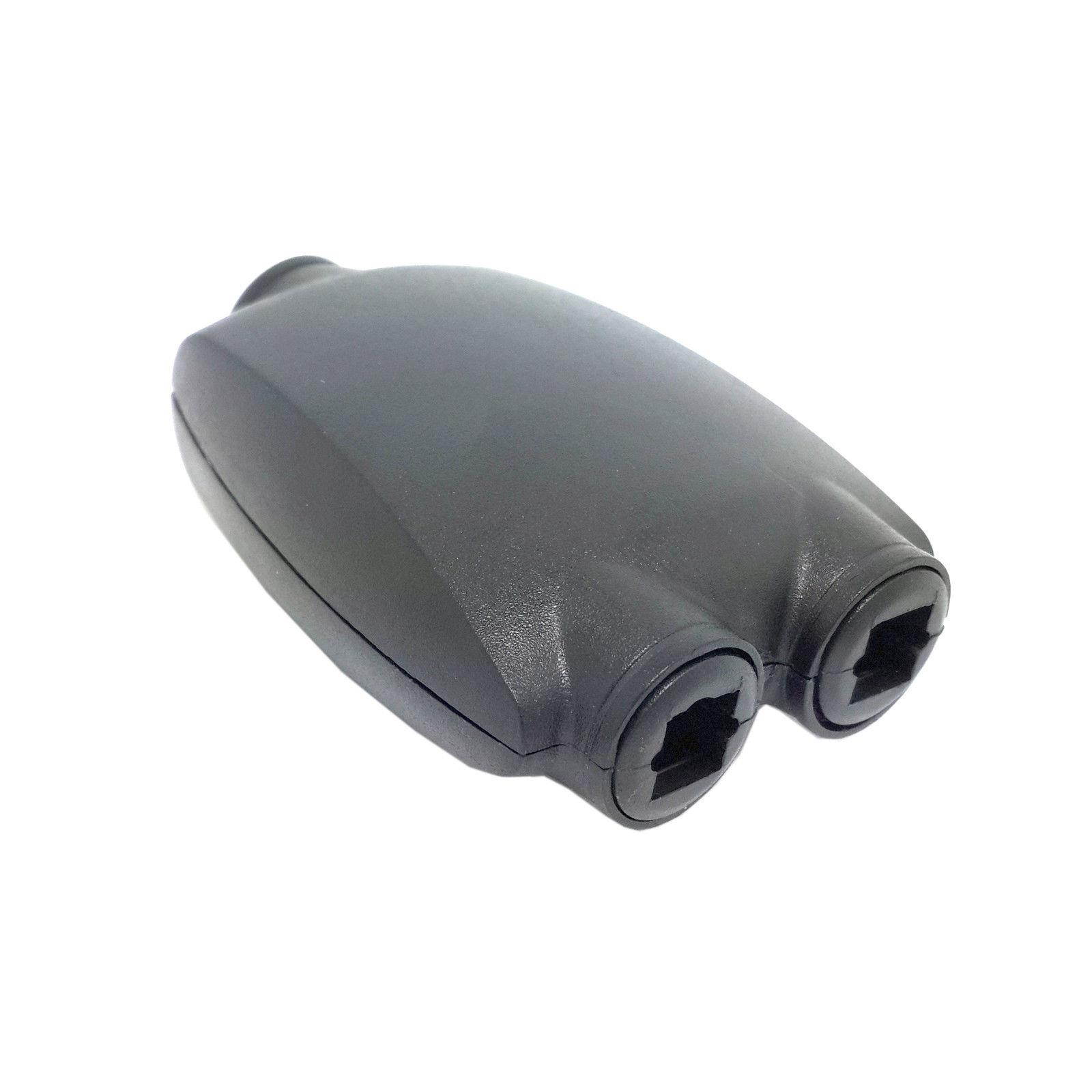 Toslink Digital Optical SPDIF Audio 1 input to 2 output Splitter Adaptor Adapter