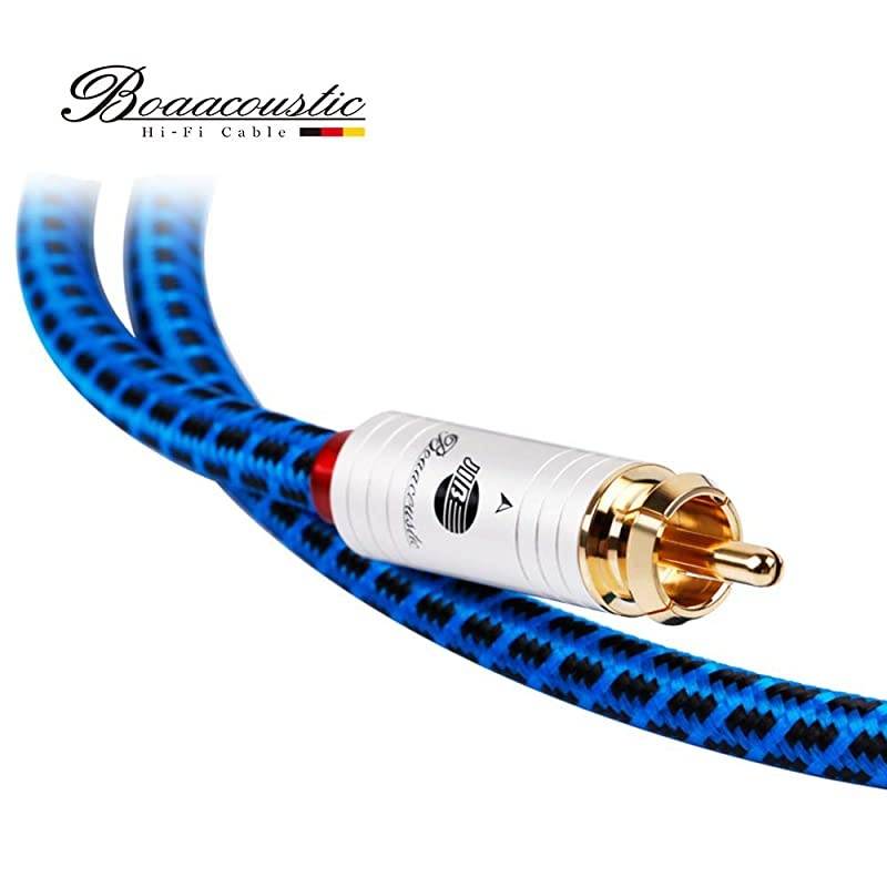 JIB  Blueberry Series 6N OCC RCA to RCA Male to Male HighEnd HiFi Subwoofer Cable 32ft1M