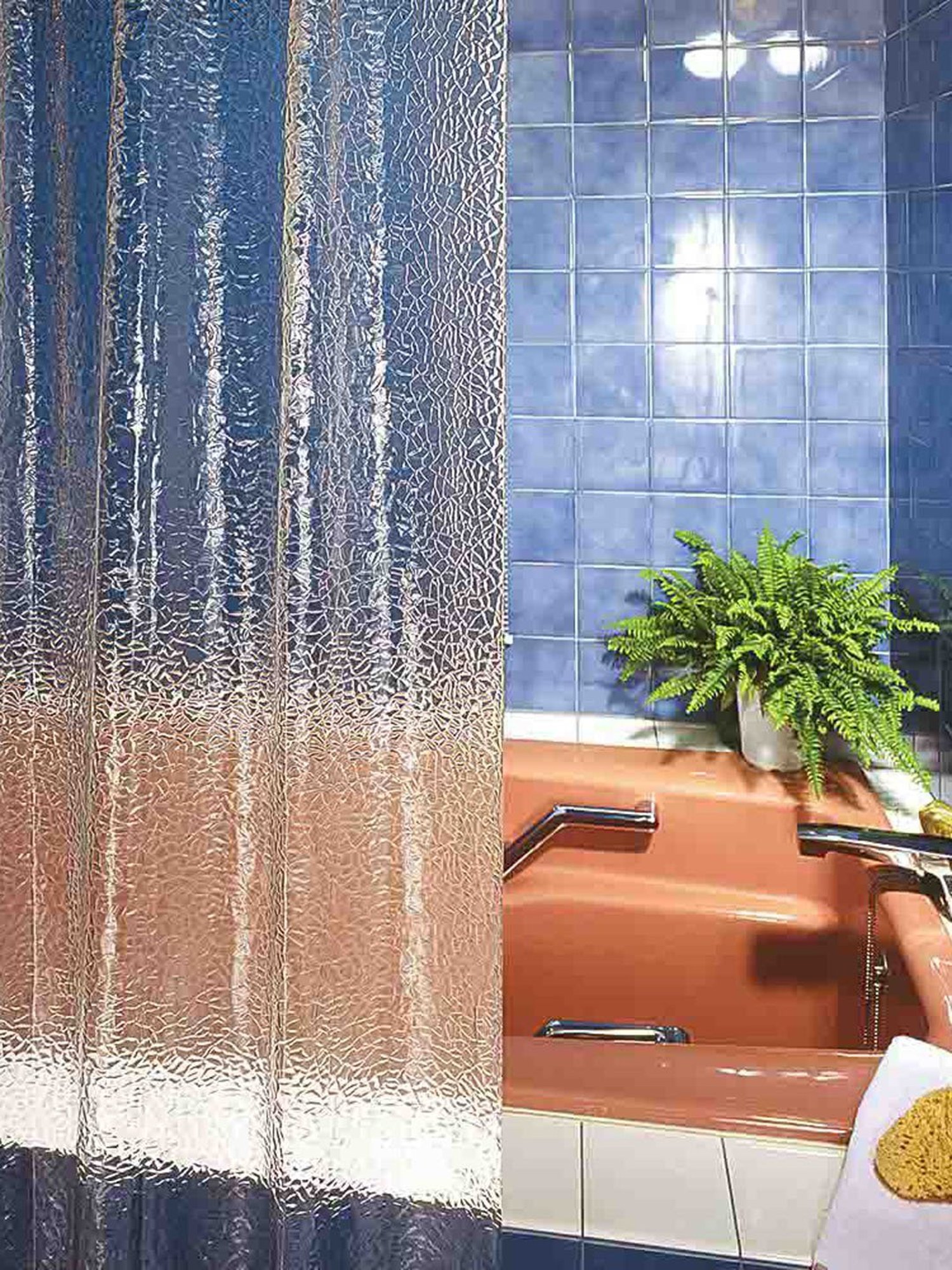 Freelance Transparent PVC Set of 1 Shower Curtain