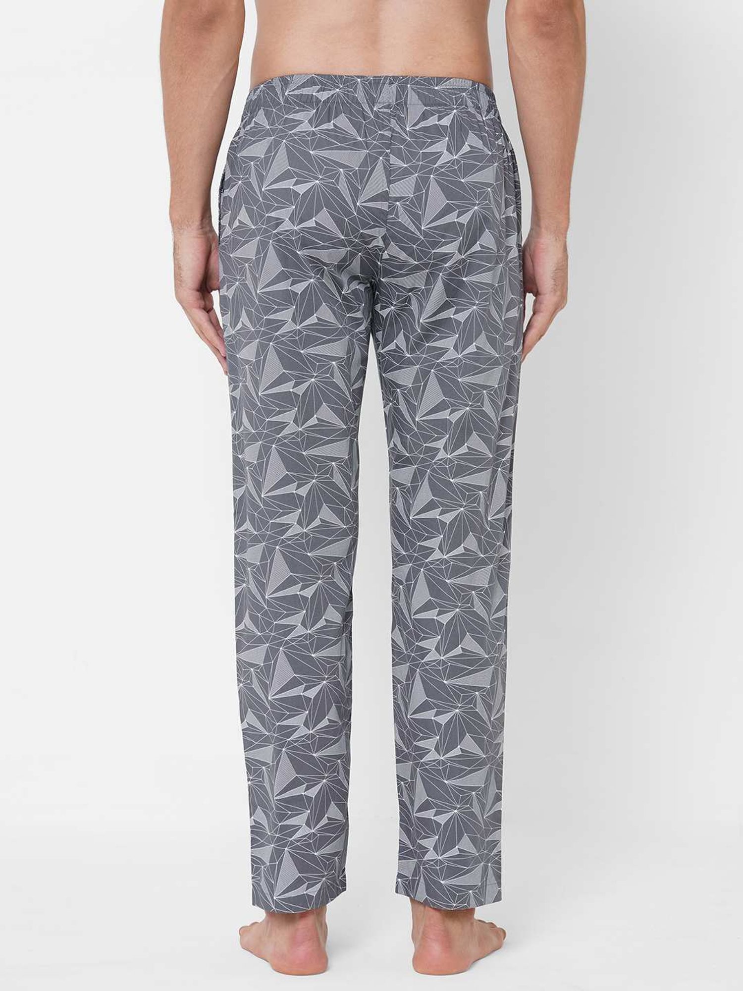 Urban Scottish Grey Regular Fit Printed Nightwear Pyjamas