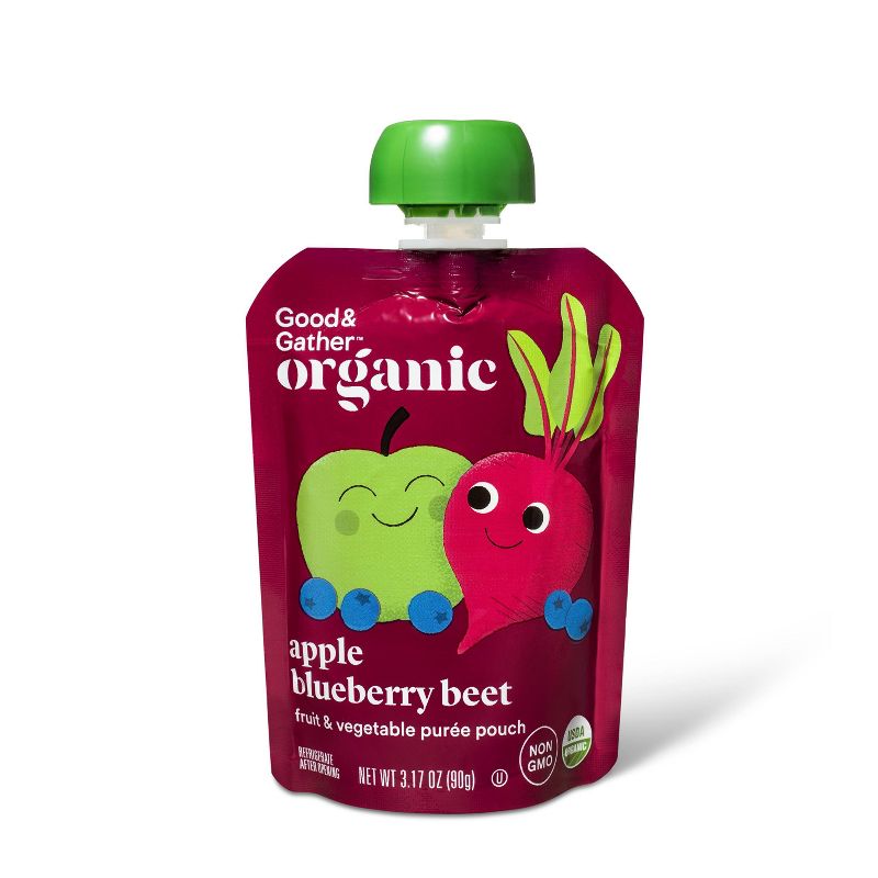 GoGo Squeez Fruit & Veggiez Boulder Berry On-the-Go Pouch - 3.2oz 4pk