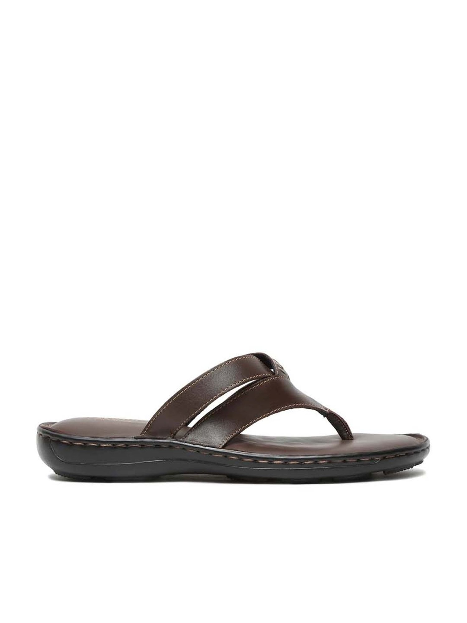 Teakwood Leathers Men's Brown Thong Sandals