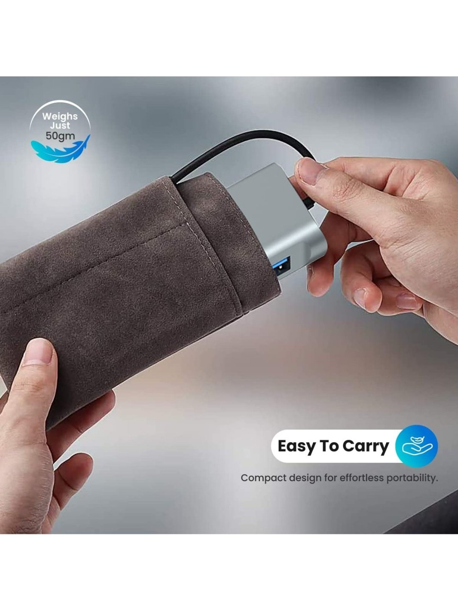 Portronics Mport 11C 11-In-1 Multiport USB Type C HUB with USB C PD Charging (Grey)