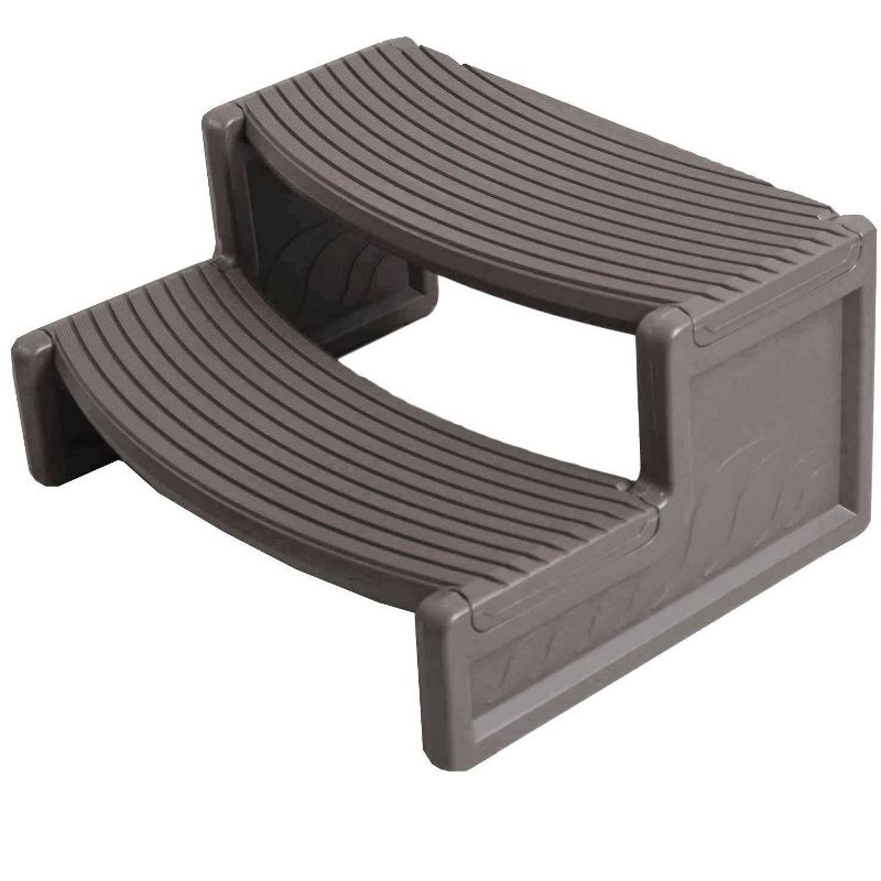 Confer Plastics Resin Multi Purpose Spa and Hot Tub Handi-Step Steps, Gray