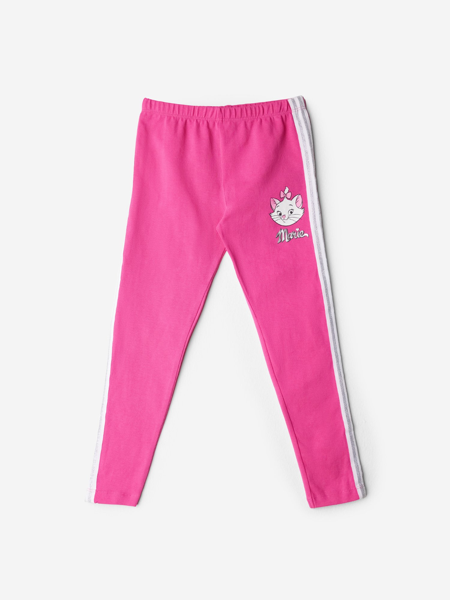 The Souled Store Girls Pink Printed Leggings