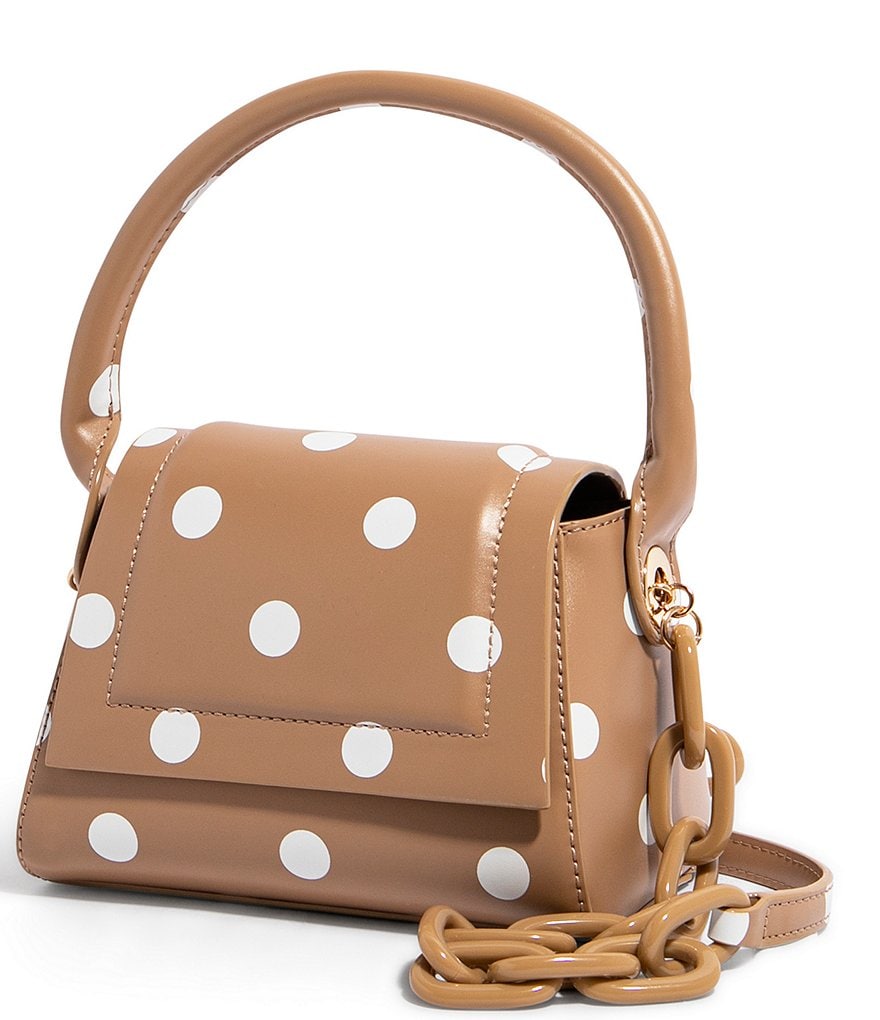 House of Want We Are Chic Polka Dot Vegan Leather Crossbody Bag