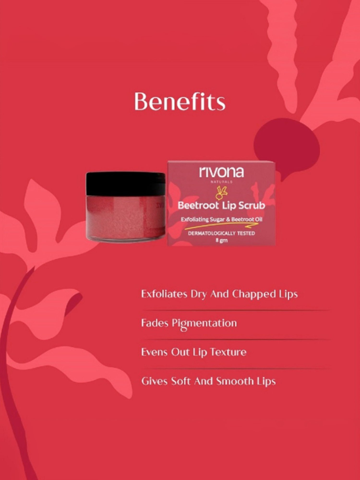 ENN Sugar Rush Nourishing Lip Scrub with Pomegranate & Vitamin E - 6 gm