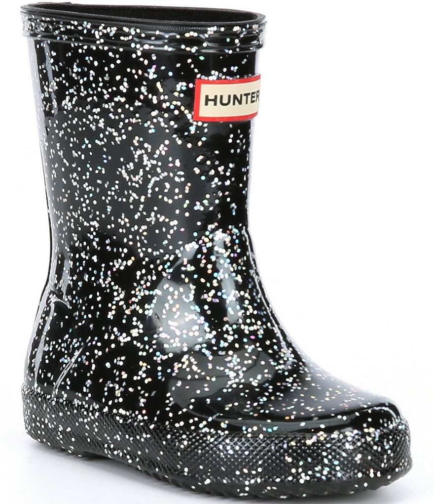 Hunter Girls' First Giant Glitter Waterproof Rainboots (Infant)