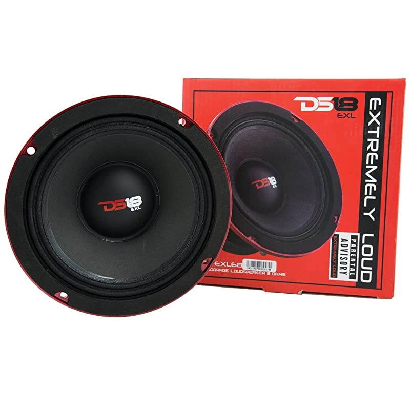 PROEXL68 Loudspeaker 65quot Midrange Red Aluminum Bullet 600W Max 300W RMS 8 Ohms Ferrite Magnet For the Peple Who Live and Breathe Car Audio 1 Speaker