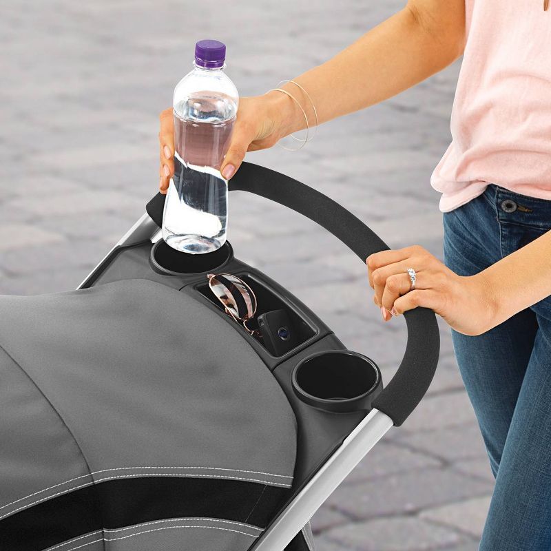 Cybex Eezy S+2 Travel System with Aton 2 Infant Car Seat - Deep Black