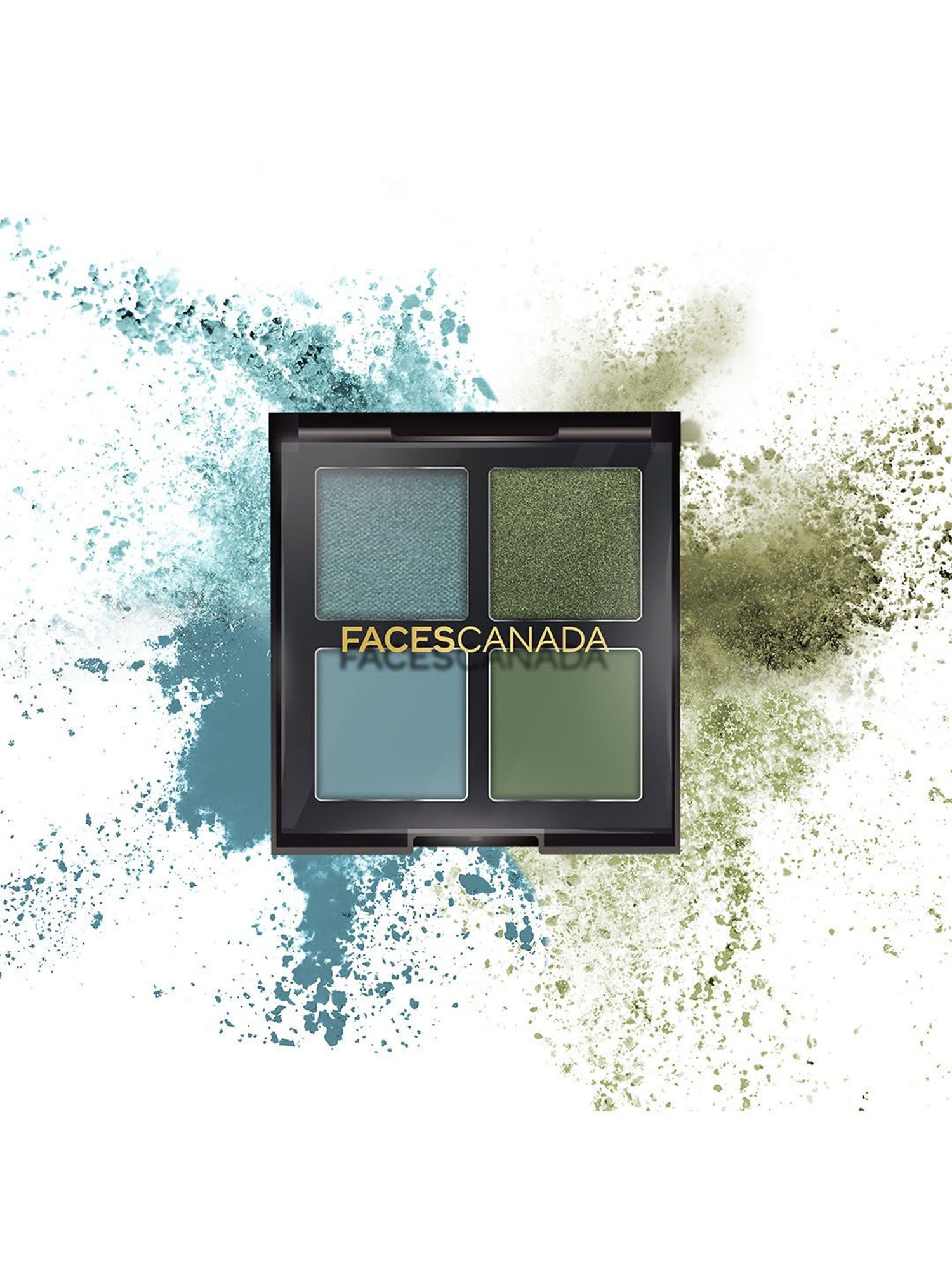 FACES CANADA 4 in 1 Eyeshadow Palette Make'em Envy 05 - 4.8 gm