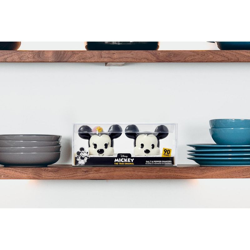 Seven20 Disney Mickey Mouse & Minnie Mouse Salt & Pepper Shaker Set | Ceramic Shakers