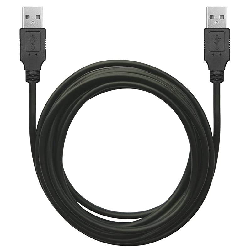 USB to USB Cable Superspeed USB 20 Type A Male to Type A Male 24 28AWG Cable 7 Feet Black