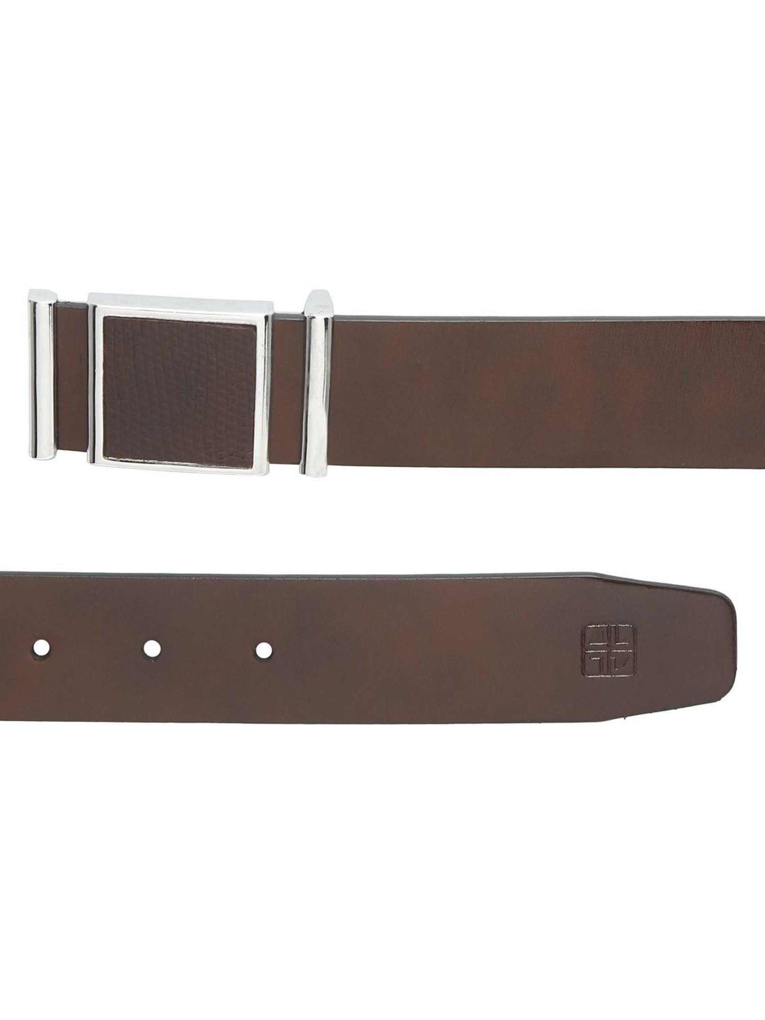 Carlton London Brown Leather Casual Belt for Men