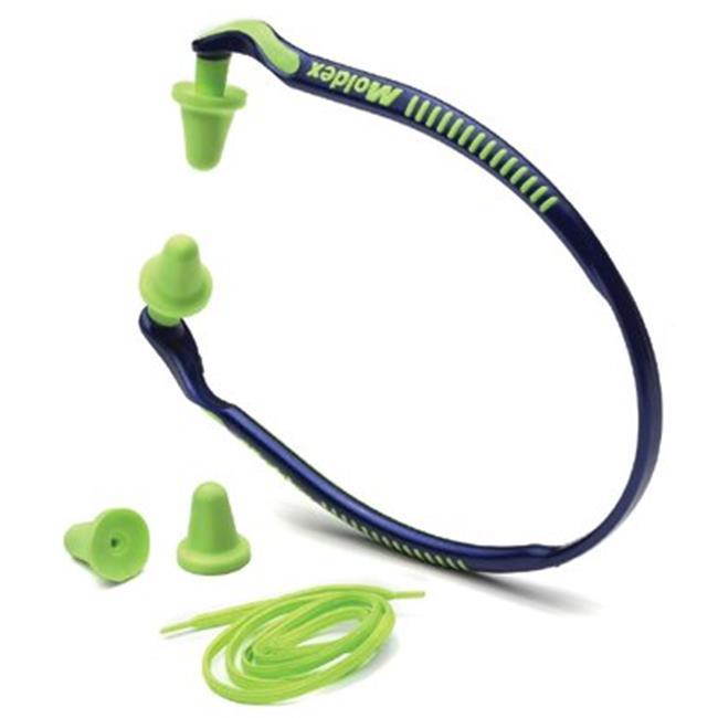 Jazz Band Banded Hearing Protector, 25NRR, Bright Green/Blue