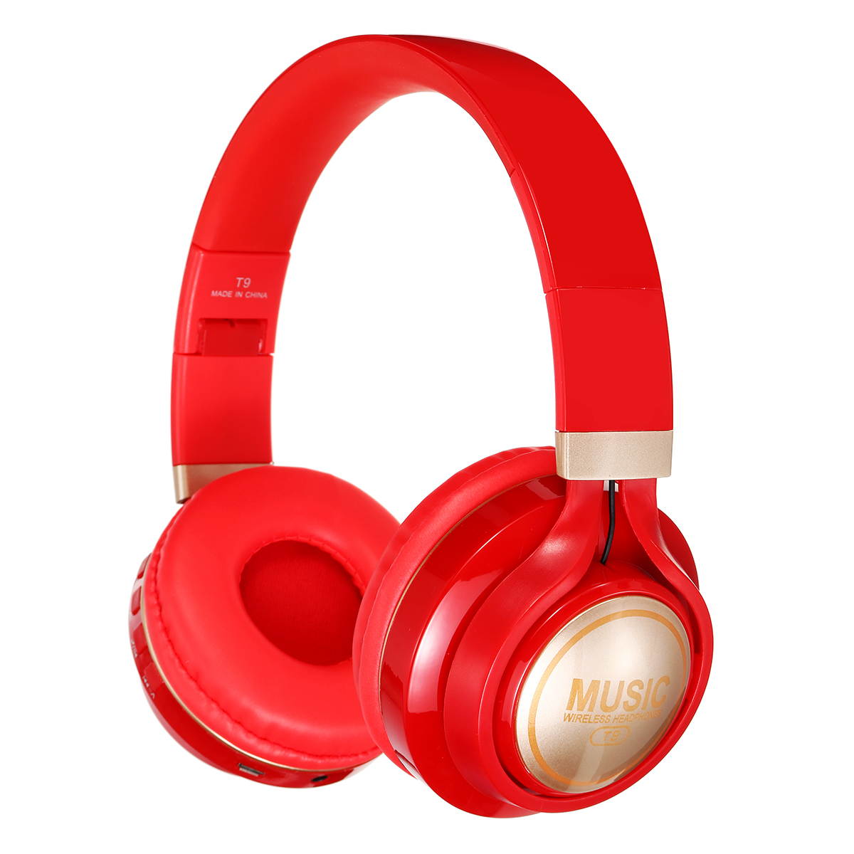 LED Wireless bluetooth Headphone Foldable Stereo Earphones Sports Headset Mic