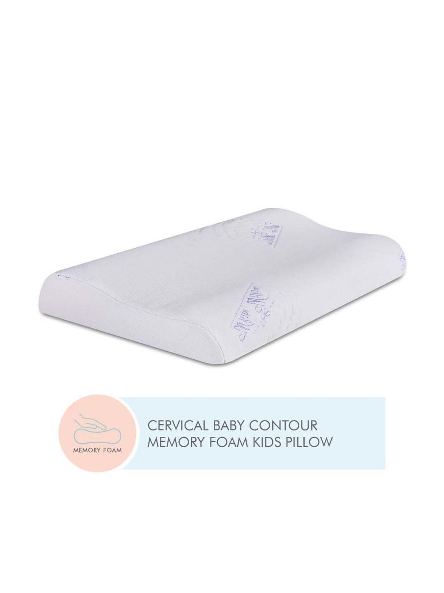 The White Willow White Cervical Contour Kids Pillow - Set of 1