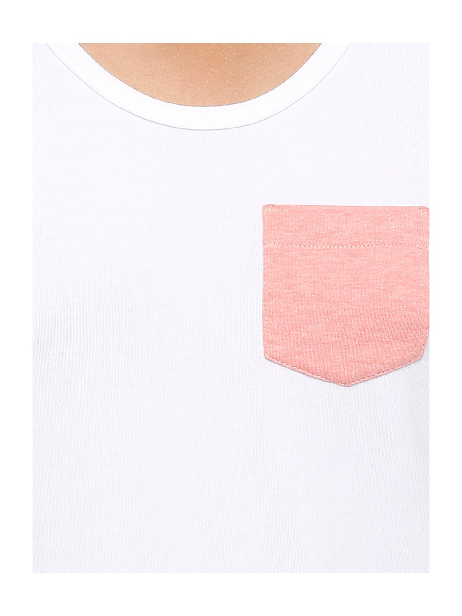 Frenchie Kids White & Pink Solid Vest