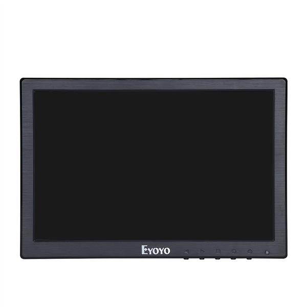 Eyoyo 10inch HDMI IPS Monitor 1920x1200 IPS-LCD Screen Display with BNC/VGA/AV Output,For CCTV DVD PC Laptop DVR CCD Camera,Built-in Loudspeakers