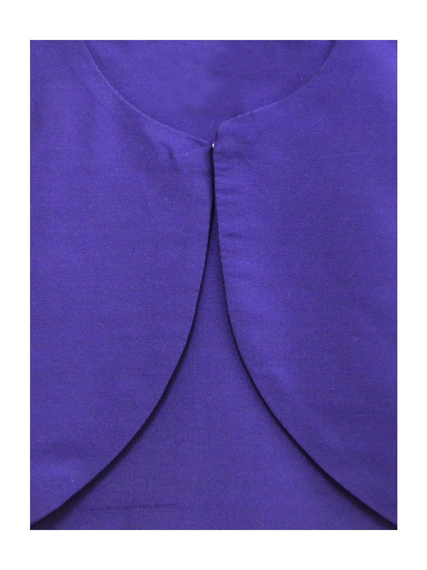 A.T.U.N. Purple Solid Full Sleeves Shrug